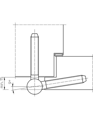 Einbohrband BAKA C 2-20 WF 3tlg.,20mm topzink - SIMONSWERK - 4