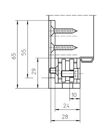 Abdeckplatte VARIANT VX edelstahl matt - SIMONSWERK - 6
