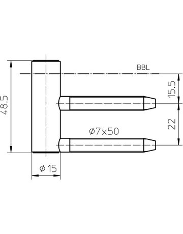 Rahmenteil VARIANT V 4400 WF 4, vernickelt - SIMONSWERK - 3