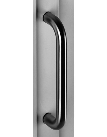 Haustür- Stoßgriff, NT.STG 22.32 AS, gerade, Befestigungsabstand 350, Edelstahl V4A (1.4401) edelstahl - Normbau - 1