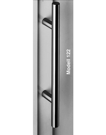 Haustür- Stoßgriff, NT.STG 122.32 AS, gerade, Befestigungsabstand 200, Edelstahl V4A (1.4401) edelstahl - Normbau