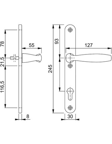 RahmenGrt.SchildF1 1810/3346SN, 8/92PZ - HOPPE - 2