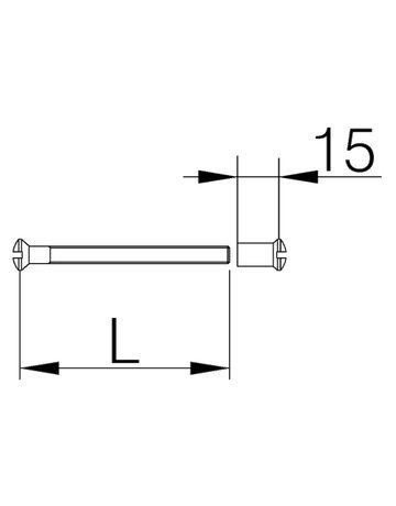 Hülsenschraube, 3990, M5x65mm, verzinkt - DENI - 2