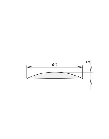 Alu - Schwelle 090 gebohrt 1215 mm - Athmer - 2