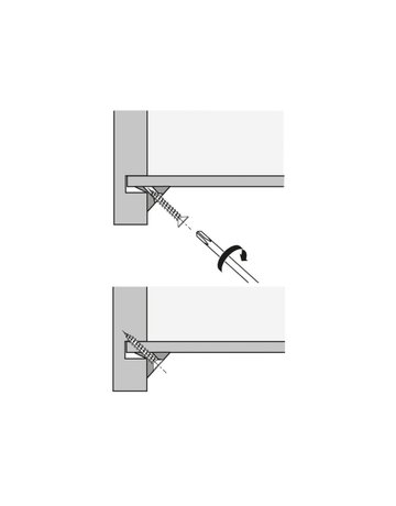Rückwandverbinder RV 8, Kunststoff weiß - Hettich - 2
