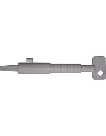 Tür- Bautenschlüssel, universal, konisch, VK-Dorn 8- 10mm, Kunststoff grau - ABUS - 1