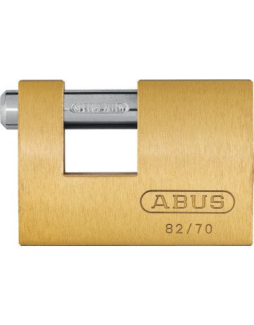 AV - Vorhangschloss, Monobloc 82/70, Messing - ABUS - 1