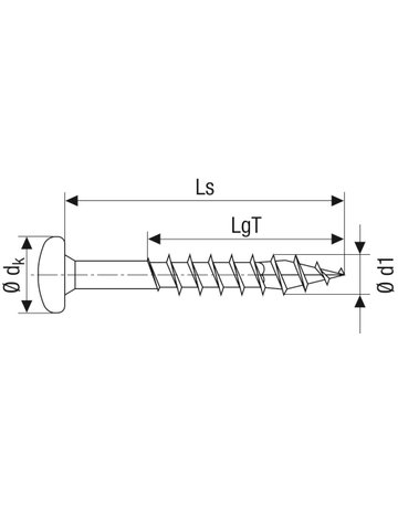 Universalschraube Halbrundkopf - SPAX - 2