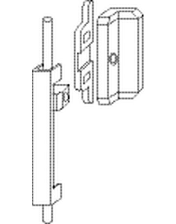 OL-Zusatzverriegelung, OL 90N / OL 95, 0- 17mm, Aluminium naturton eloxiert - GEZE - 2