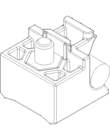 ZT- Rohrpuffer, ohne Feststeller, Rollan 40 N/80, einflügelig, Stahl - GEZE - 2