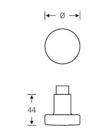 Knopf 07 0829 Ros. ov.,F1,o.Nr. - FSB - 2
