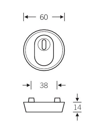 Schutz-Rosette 7393 mit ZA - FSB - 2