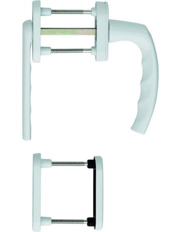 Türgriffgarnitur Atlanta Ral 9016 0990KH/66N/U26,ALU, 78-83 mm - HOPPE - 1