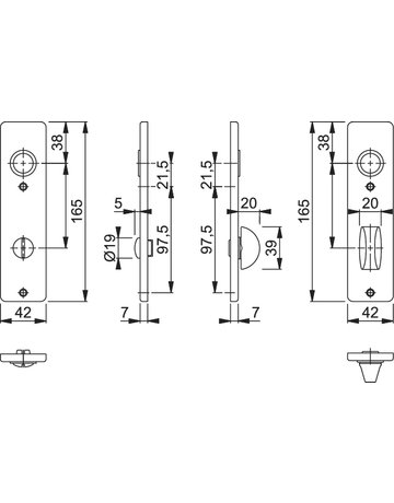 Kurzschild 202 KP - HOPPE - 2