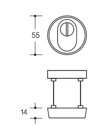 Schutz-Rosette 306.23XAES - Hewi - 3