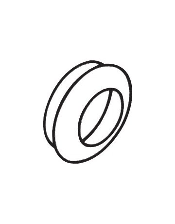 Möbel- Muschelgriff, 538.60ML, Durchmesser 60mm, Höhe 20mm, rund, reinweiß - Hewi - 2