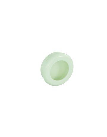 Möbel- Muschelgriff, 538.60ML, Durchmesser 60mm, Höhe 20mm, rund, reinweiß - Hewi - 1