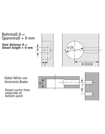 Rastex 25 ohne Abdeckrand, blank - Hettich - 3