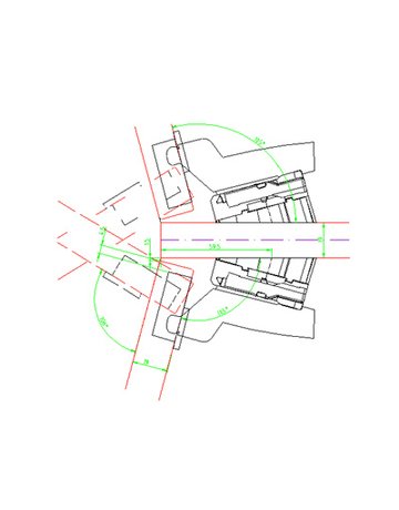 Möbel- Winkeladapter, für Kreuzmontageplatten, 10°, Intermat, 79350 silber - Hettich - 4