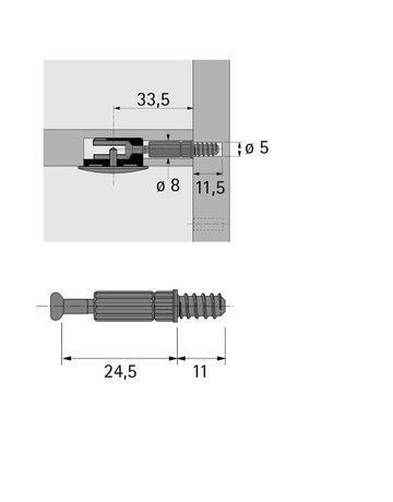 Einschraubdübel Twister DU - Hettich - 2