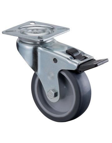 Lenkrolle mit Gummirad - BS ROLLEN - 1
