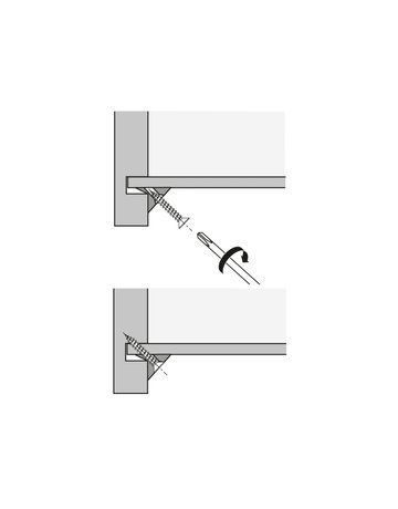 Rückwandverbinder RV 8, Kunststoff weiß - Hettich - 2