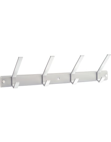 Siro Hakenleiste mit 4 Haken Alu/weiß Länge 450 mm 1673 - 1