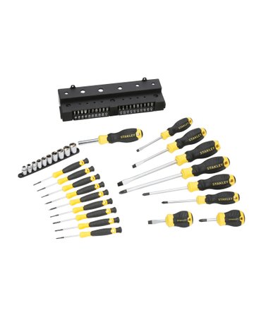 Schraubendreher-Set 47 teilig mit Halterung - STANLEY - 1