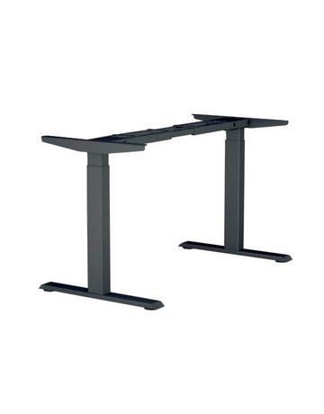 Tischgestell 2D - elekt. verstellbar 700-1200mm, RAL 9017, Verkehrsschwarz - Topform - 1