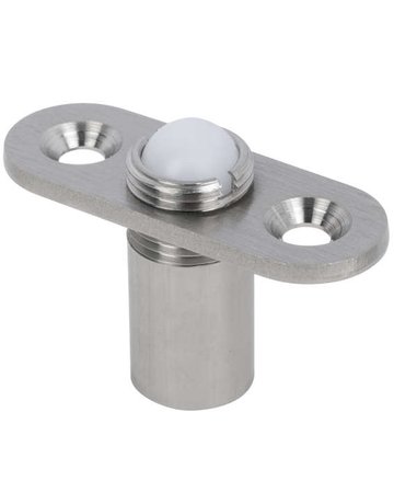 Glastür Kugelschnäpper für Standflügel oben, Edelstahlfarben - Topform - 1