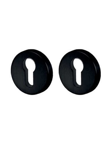 Schutzrosette Paros rund PZ RAL 9005 schwarz - Topform