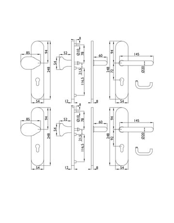 Topform HT-Schutzwechselgrt. PZ 92/10 mm Edelstahl - Topform - 2