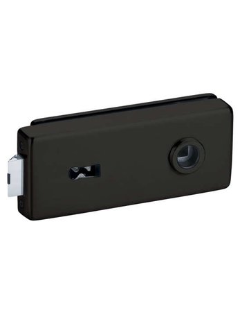 Glastürschloß Dokos BB schwarz matt Flüsterfalle - Topform - 1