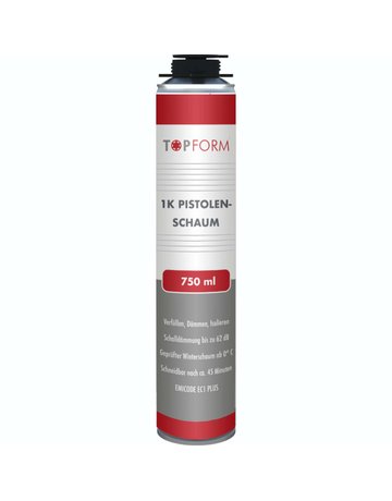 1-K-Pistolenschaum 750 ml mit NBS Sterngewinde, EC1 plus - Topform