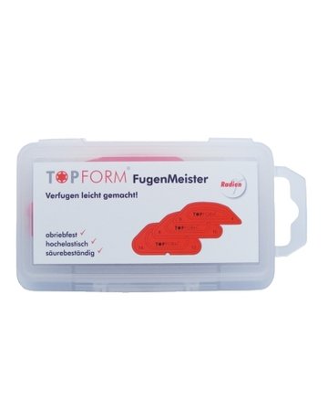 Fugenmeister Radien gerade 3 Spachteln (4,6,8,10,12,14) - Topform