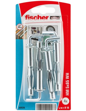 Hohlraum-Metalldübel HM 5x37,m.Winkelhaken - fischer - 2