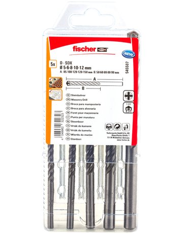 Steinbohrer D-SDX SET Aufnahme SD, Ø 5 - 12 mm - fischer - 4