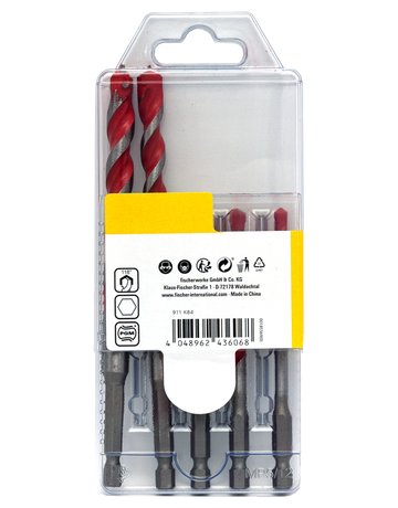 Universalbohrer-Set D-U Hex 5-12mm (5) - fischer - 2