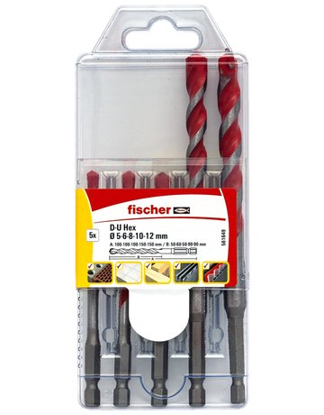Universalbohrer-Set D-U Hex 5-12mm (5) - fischer - 1
