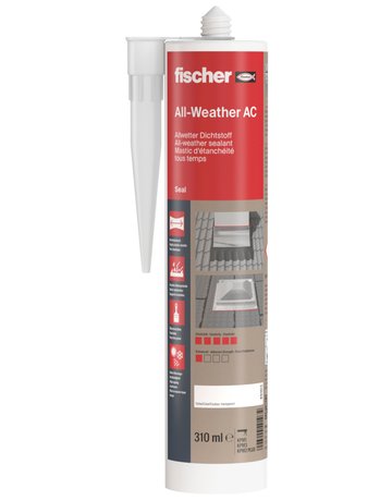 Allwetterdichtst. Premium DDK TR transparent,310 ml - fischer - 1