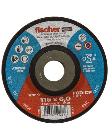 Schleifscheibe CP 6/115 gekröpft Carbon - fischer