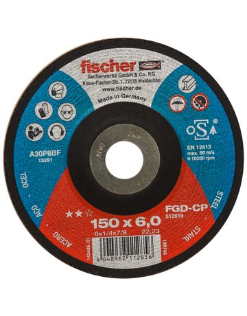 Schleifscheibe CP 6/150 gekröpft Carbon - fischer