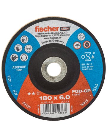 Schleifscheibe CP 6/180 gekröpft Carbon - fischer