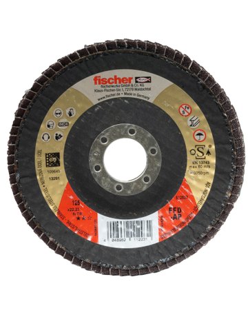 Fächerschleifscheibe AP K60 Inox - fischer - 1