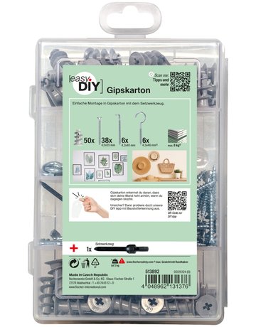 Meister-Box Gipskartondübel GK + Schrauben - fischer - 4