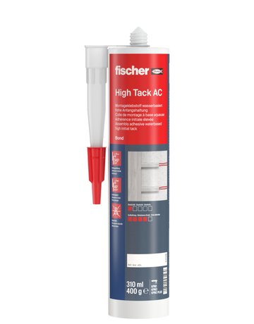 Montageklebstoff MK 310 1K Acrylatdispersion,cremeweiß,310ml - fischer - 1