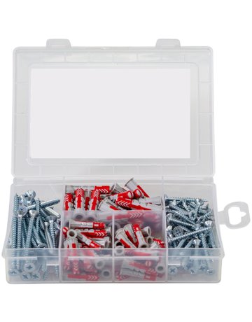 Universaldübel Meisterbox DUOPOWER + Schraube - fischer - 1