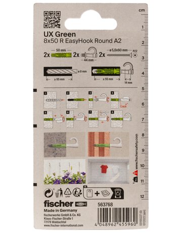 UX Green 6x35 R EasyHook Round A2 K (2) - fischer - 4