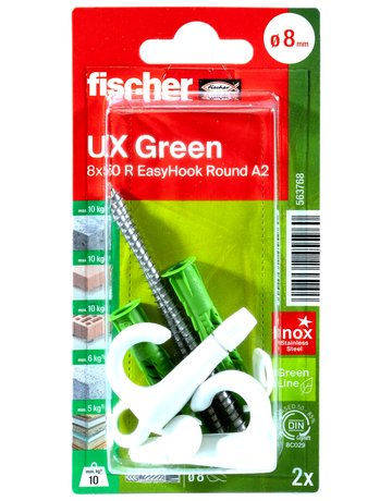 UX Green 6x35 R EasyHook Round A2 K (2) - fischer - 3
