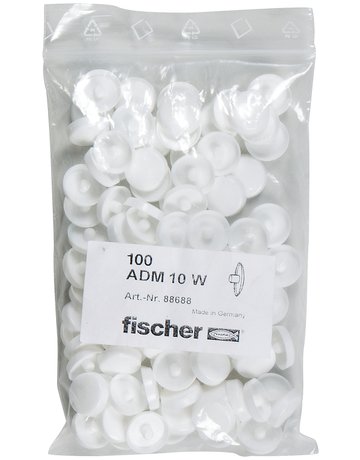 Abdeckkappe für Fensterrahmendübel ADM 10 W, weiß - fischer - 1